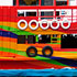 Close-up detail of a parade float in the form of a red boat
