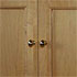 Close-up detail of a built-in drinks cabinet