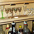 Close-up detail of a built-in drinks cabinet
